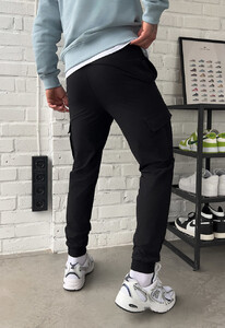 Фото - Повседневные штаны для мужчин Staff cargo edd black - Men box