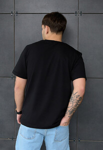Фото - Однотонна чорна футболка Staff black basic - Men box