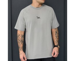 Фото - Сіра брендована футболка Staff gray logo - Men box