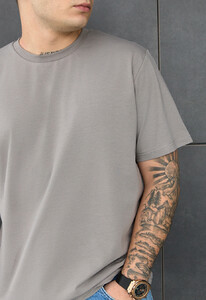 Фото - Сіра футболка класичного крою Staff gray basic - Men box