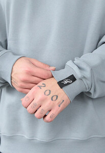Фото - Серый оверсайз свитшот Staff gray basic oversize - Men box