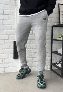 Фото - Спортивные штаны для мужчин Staff om logo gray melange - Men box