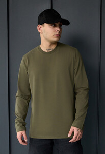 Фото - Лонгслів у кольорі хакі Staff khaki basic - Men box