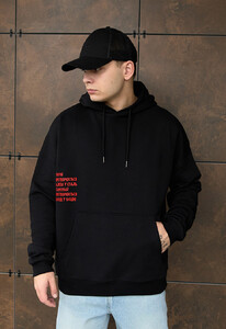 Фото - Худі з патріотичним принтом Staff сталь oversize - Men box