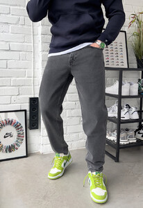 Фото - Однотонные джинсы серого цвета Staff 30 gray slim - Men box