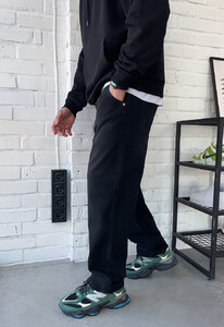 Фото - Черные молодежные джинсы Staff 3 black baggy - Men box