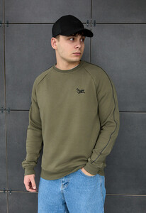 Фото - Чоловічий світшот у кольорі хакі Staff kant logo khaki - Men box