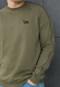 Фото - Чоловічий світшот у кольорі хакі Staff kant logo khaki - Men box