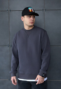 Фото - Базовый темно-серый свитшот Staff dark gray basic - Men box
