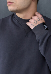 Фото - Базовый темно-серый свитшот Staff dark gray basic - Men box