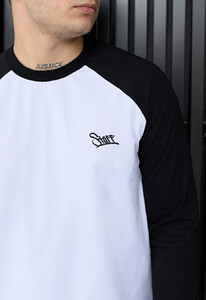Фото - Двоколірний лонгслів Staff logo white & black - Men box