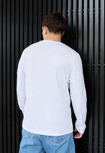 Фото - Універсальний чоловічий лонгслів Staff white basic - Men box