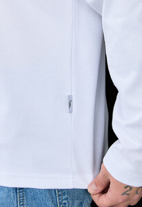 Фото - Універсальний чоловічий лонгслів Staff white basic - Men box