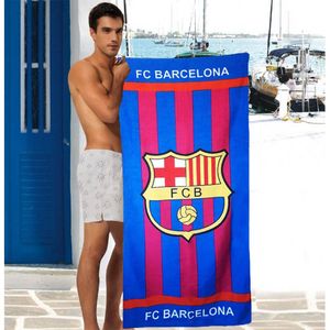 Фото - Мужское хлопковое пляжное полотенце FC Barcelona - Men box