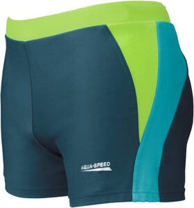 Фото - Яркие мужские плавки-боксеры Aqua Speed DARIO голубо-зелено-синие - Men box