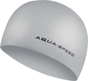 Фото - Серебристая шапочка для плавания Aqua Speed 3D CAP 5755 - Men box