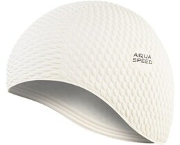 Фото - Жіноча шапочка Aqua Speed BOMBASTIC 104-5 біла для басейну - Men box