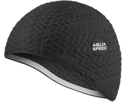 Фото - Універсальна чорна шапочка для плавання Aqua Speed BOMBASTIC TIC-TAC 5718 - Men box