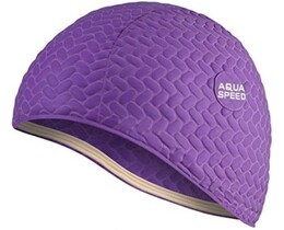 Фото - Стильна фіолетова шапочка для плавання Aqua Speed BOMBASTIC TIC-TAC 5719 - Men box