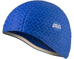 Фото - Надійна синя шапочка для плавання Aqua Speed BOMBASTIC TIC-TAC 5720 - Men box
