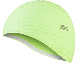 Фото - Комфортна зелена шапочка для плавання Aqua Speed BOMBASTIC TIC-TAC 5721 - Men box