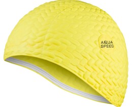 Фото - Яскрава жовта шапочка для плавання Aqua Speed BOMBASTIC TIC-TAC 5722 - Men box