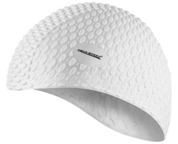 Фото - Еластична шапочка Aqua Speed ​​BUBBLE 102-05 біла для тренувань - Men box