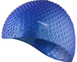 Фото - Надійна шапочка для плавання Aqua Speed ​​BUBBLE 102-10 синя унісекс - Men box