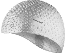 Фото - Преміальна шапочка Aqua Speed ​​BUBBLE 102-26 срібляста з 3D ефектом - Men box
