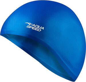 Фото - Синяя силиконовая шапочка для плавания Aqua Speed EAR CAP 5872 - Men box