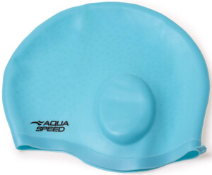 Фото - Бірюзова шапочка для комфортного плавання Aqua Speed EAR CAP Comfort 9892 - Men box