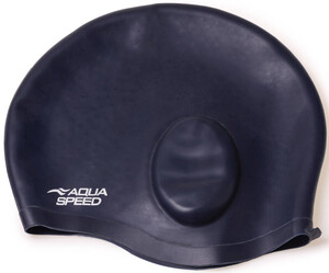 Фото - Темно-синя шапочка для плавання з кишенями для вух Aqua Speed EAR CAP Comfort 9895 - Men box