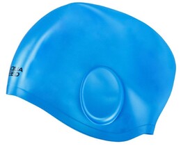 Фото - Блакитна шапочка для плавання з кишенями для вух Aqua Speed EAR CAP VOLUME 60469 - Men box