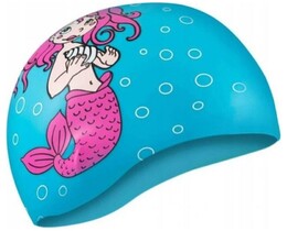 Фото - Дитяча шапочка для плавання Aqua Speed KIDDIE Mermaid 1784 блакитна - Men box