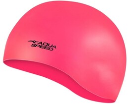 Фото - Стильна шапочка Aqua Speed MONO 6191 рожева для плавання - Men box