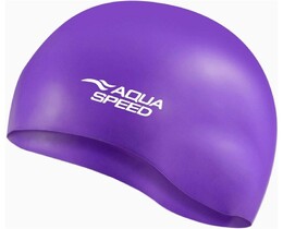 Фото - Стильна шапочка Aqua Speed MONO 6193 фіолетова для плавання - Men box