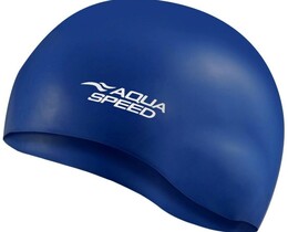 Фото - Зручна шапочка Aqua Speed MONO 6194 синя для басейну - Men box
