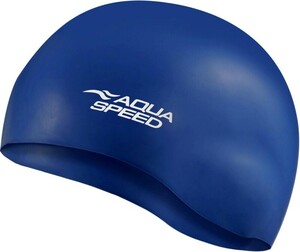Фото - Зручна шапочка Aqua Speed MONO 6194 синя для басейну - Men box