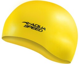 Фото - Стильна шапочка Aqua Speed MONO 6197 жовта для басейну - Men box