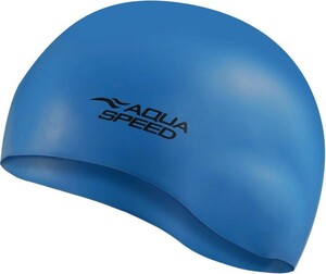 Фото - Удобная шапочка Aqua Speed MONO 6200 темно-синяя для бассейна - Men box