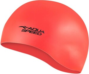 Фото - Яскрава шапочка Aqua Speed MONO 6206 червона для плавання - Men box