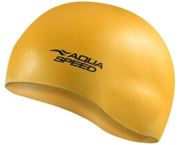 Фото - Надійна шапочка Aqua Speed MONO 9116 темно-жовта для басейну - Men box