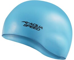 Фото - Стильная шапочка Aqua Speed MONO 9118 голубая для бассейна - Men box