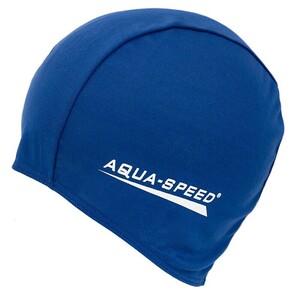 Фото - Синяя полиэстеровая шапочка для плавания Aqua Speed POLYESTER CAP 5763 - Men box