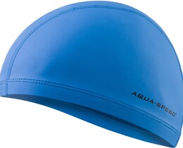 Фото - Стильна шапочка Aqua Speed PROFI 5876 блакитна з поліуретановим покриттям - Men box
