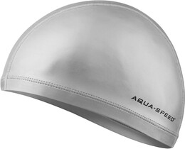 Фото - Преміальна шапочка Aqua Speed PROFI 5879 срібляста з поліуретановим покриттям - Men box