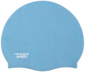 Фото - Бирюзовая силиконовая шапочка для плавцов Aqua Speed RECO 9788 - Men box