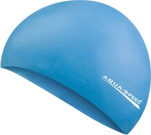 Фото - Латексна блакитна шапочка для плавання Aqua Speed SOFT LATEX 5724 - Men box