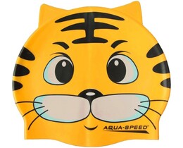 Фото - Дитяча шапочка для басейну Aqua Speed ZOO CAT 5529 з зображенням кота - Men box