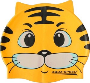 Фото - Дитяча шапочка для басейну Aqua Speed ZOO CAT 5529 з зображенням кота - Men box
